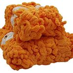 5 x 100 gram örgü yünü, Alize Puffy, 500 gram parmak örgüsü - yün süper hacimli, halka yünü, iğnesiz örgü (turuncu 336)