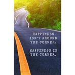5 x 8" Motorcycle Trip Journal, Maintenance Log, and Wish List: Happiness IS the Corner