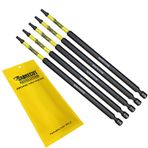 5 x SABRECUT SCTX15152_5 152mm T15 TX15 Manyetik Darbeli Tornavida Sürücü Bitleri Set Torx Ağır Hizmet Tipi Dewalt Milwaukee Bosch Makita ve daha fazlası ile uyumlu