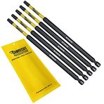 5 x SABRECUT SCTX40152_5 152mm T40 TX40 Manyetik Darbeli Tornavida Sürücü Bitleri Set Torx Ağır Hizmet Tipi Dewalt Milwaukee Bosch Makita ve daha fazlası ile uyumlu