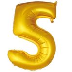5 Yaş Rakam Folyo Balon, Altın Rengi, Sayı Şeklinde Parti Balonu
