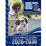 5-Year Monthly Planner 2026-2030: Dated Large / 60 Month Agenda / With Notes Pages - To Do List / English Pointer Dog Art Cover Design