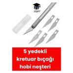 5 Yedekli Kretuar Bıçağı Hobi Neşteri