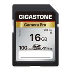 [5 Yıl Ücretsiz Veri Kurtarma] GIGASTONE 16GB SD Kart, Camera Pro, A1 V10 SDHC Hafıza Kartı Canon Nikon Sony Dijital Fotoğraf Makinesi ile Uyumlu, SPYPOINT TACTACAM Trail Kamera, 1 Mini Kılıflı