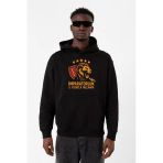 5 Yıldız Sarı Kırmızı İmparatorluk Siyah Erkek 3İp Kapşonlu Sweatshirt