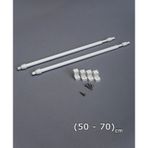 50 - 70 Cm Briz Çubuğu Ayarlanabilir 2 Adet Alüminyum Perde Borus