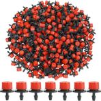 50 Adet 1/4 ''diken Kırmızı Ayarlanabilir Nozullar Bahçe Sulama Sulama Yağmurlama Verici Mikro Damla Balkon Yard Sera Sprey Jing (Yurt Dışından)