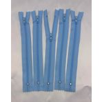 50 adet 18 cm Dikiş işleri için, Etek, pantolon, cüzdan, iç cep, kol yırtmaç, okul kalemlik (Mavi)