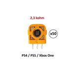 50 Adet 2.3K Ps4 Ps5 Xbox One Mikro Direnç Potans Micro Switch Turuncu