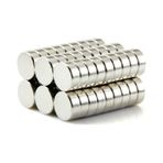 50 Adet 6Mm X 3Mm Yuvarlak Güçlü Neodyum Mıknatıs Magnet