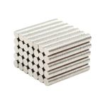 50 Adet 8x1mm Yuvarlak Neodyum Mıknatıs Magnet, Buzdolabı Magneti Mıknatısı