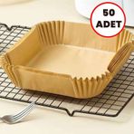50 Adet Airfryer Pişirme Kağıdı Hava Fritözü Xiaomi Philips Yağsı