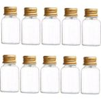 50 Adet Boş Gold Kapaklı Kolonya Şişesi Doldurulabilir Cep Plastik Parfüm Şişesi 30 ml