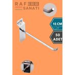 50 Adet Kanallı Pano Kancası 15 Cm Askı Kanca Raf Askısı Aksesuar Galvaniz