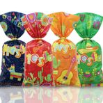 50 adet Meksika Fiesta partisi şekerleme torbası, selofan, Cinco de Mayo, parti aksesuarı, şekerleme, bisküvi, şekerleme, atıştırmalık torbası, kaktüs, taco, papel, Picado, plastik hediye torbası