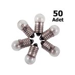 50 Adet, Mini Ampül, Deney Setleri Için, 2,5 V, Sarı Ampul, Lamba
