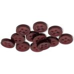 50 Adet Şarap Dikiş Düğmeleri 16L (10mm) 4 Delikli Yuvarlak 0,39 inç Düğme Plastik Düğmeler Kırmızı Kahverengi Toplu Standart Düğmeler Gömlek Pantolon Bluz Gömlek Elbise Etek Şort Dekoratif Kendin Yap