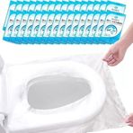 50 Adet Tek Kullanımlık Su Geçirmez Klozet Kapağı Örtüsü – Antibakteriyel Tuvalet Kılıfı, Seyahat, Avm, Otel, Kamp Dış Mekan Kullanımı İçin Hijyenik Koruyucu Koltuk Pedi