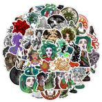 50 adet Yunan mitolojisi çıkartması, Medusa vintage estetik çıkartma, vinil, su geçirmez, sevgililer günü çıkartması, dizüstü bilgisayar, kaykay, su şişesi, telefon kılıfı için