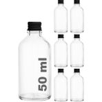 50 cc Siyah Metal Kapaklı Hediyelik Shot Şişesi 50 ml Kolonya Koku Süs Küçük Şeffaf Cam Şi�
