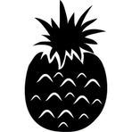 50 cm Ananas Folyo Sticker
