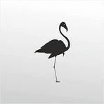 50 cm Flamingo Folyo Sticker