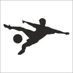 50 cm Futbolcu Folyo Sticker