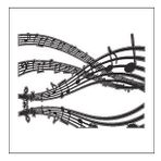 50 cm Müzik Notası Folyo Sticker