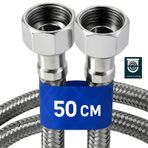50 Cm Paslanmaz Çelik Örgülü Flex Hortum 3/8"x3/8" Klozet& ...