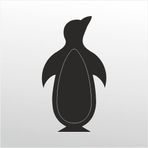 50 cm Penguen Folyo Sticker