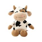 50 cm Sevimli Inek Bebek Peluş Oyuncak Karikatür Sevimli Inek Yumuşak Aşağı Pamuk Dolu Bebek Oyuncak Noel Hediyesi Tatil Hediye | Doldurulmuş ve Amp;peluş Hayvanlar (Yurt Dışından) - Beyaz