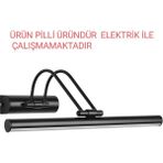 50 cm Siyah Pilli Aplik Ayna Üstü ve Tablo Aydınlatması - 6500K - Beyaz
