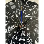 50 Desen 2 Tüp Kına ve Fırça Geçici Dövme Seti