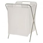 50 Litre Beyaz,Katlanir, Camasir Sepeti Meridyendukkan Acilir Kapanir Pratik Kirli Sepeti 50 Lt U42x G43x Y60 Cm