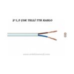50 Metre 2x1,5 Cca Ttr Elektrik Kablosu