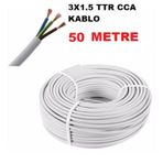 50 Metre 3X1.5 Mm Cca Ttr Çok Telli Elektrik Kablosu