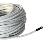 50 Metre Tv Uydu Anten Kablosu Beyaz Rg 6 / U-6