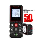 50 Metre Yüksek Hassasiyet Lazer Metre Ölçer LCD Dijital Ekran Su Terazili Lazermetre