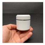 50 ml Plastik Krem Kutusu , 50 cc Beyaz Renkli Kapaklı Krem Kavanozu x 3 Adet