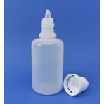 50 Ml Şeffaf Boş Plastik Likit Şişe Mürekkep-Kolonya-Aseton Şişesi 1-1000 Adet
