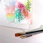 50 Yaprak Suluboya Kağıdı Beyaz Soğuk Pres (300GSM, 9x12)