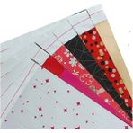 500 Adet Kendinden Bantlı Büyük Boy Metalize Hediye Paketi Poşeti Yapışkanlı 40X60 cm 500 Adet