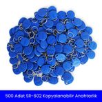 500 Adet SARKEY SR-602 TEMİC T5557 Yazılabilir - Kodlanabilir Anahtarlık - Rfıd Tag - Göstergeç