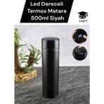 500 ml Termos Matara LED Dereceli Iç Dış Paslanmaz Çelik
