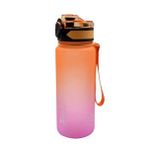 500 Ml Tritan Motivasyonlu Su Matarası Çift Renk Softtouch (turuncu-pembe)