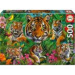 500 Parça Kaplan Ormanı Puzzle - 19902 - Tiger Jungle