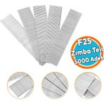 (5000 Adet) Zımba Teli F25 Sanayi Tipi 25 mm Makina Çivi Çivisi Süpürgelik Parke Ahşap Mdf Tel - Gri - 1
