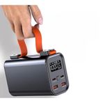 50000 Mah 100w Hızlı Şarj Powerbank Dijital Gösterge Type-c & Usb Çoklu Çıkış Süper Güçlü Power Bank Siyah