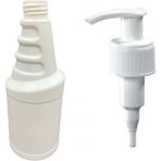 500ML Beyaz Vosvos Şişe Sıvı Sabun Pompalı, 12 Adet, Pompalı Şişe, Sabun Şişesi, Vosvos Şişe, Deterjan Şişesi