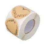 500pcs Etiket Çıkartma Kraft Kendinden Yapışkan Yuvarlak Çıkartmalar DIY Parfüm Kutusu Depolama Şişesi Etiket Etiket Stickerskraft Stickerslids LabelsGift Sticker LabelsGift